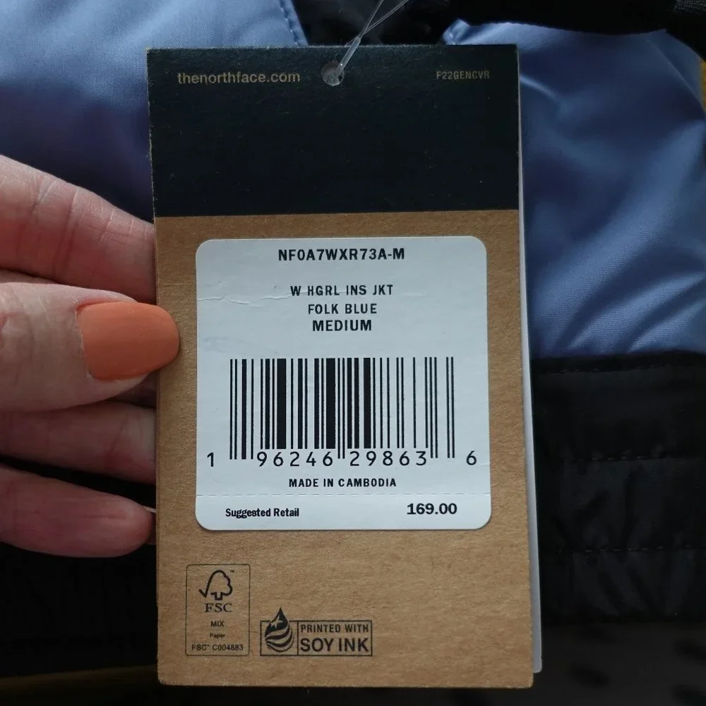 The North Face Highrail Blue Jacket Size M - Picture 11 of 12